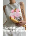 天然 水晶玫瑰花 粉水晶 玫瑰花 擺件